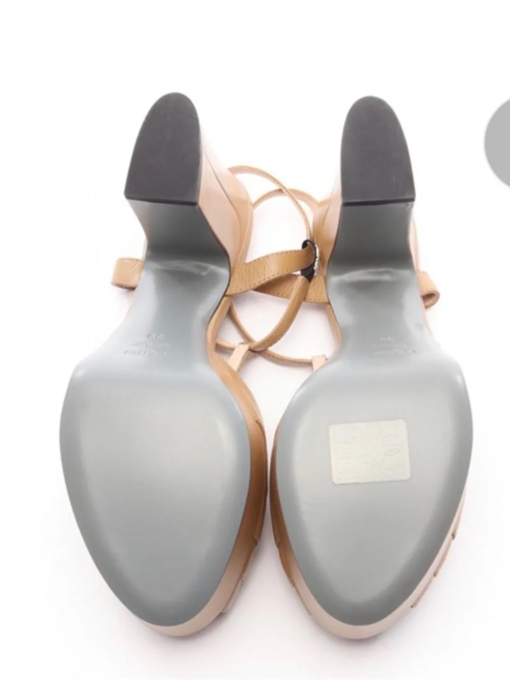 BRAND NEW Fendi Tan Platform Sandal with Block Heel